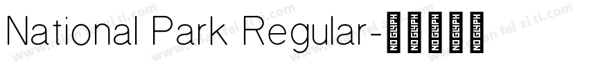National Park Regular字体转换